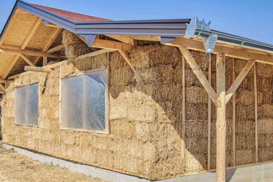 straw bales building material 