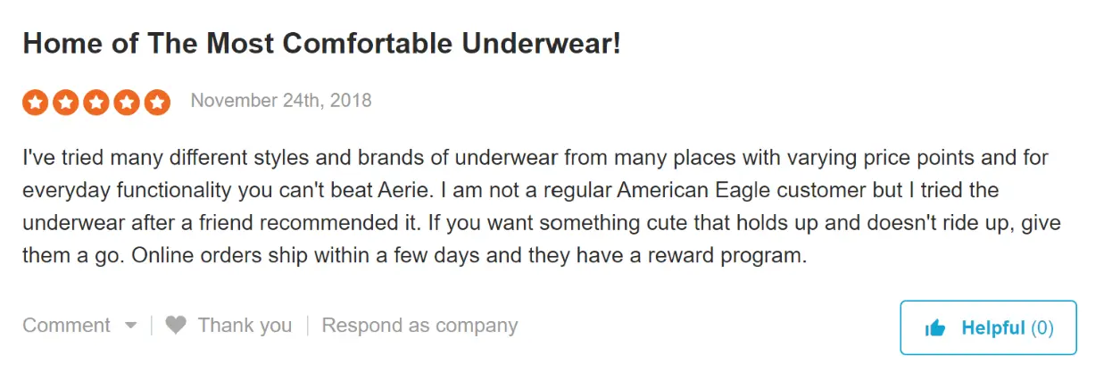 Aerie reviews 