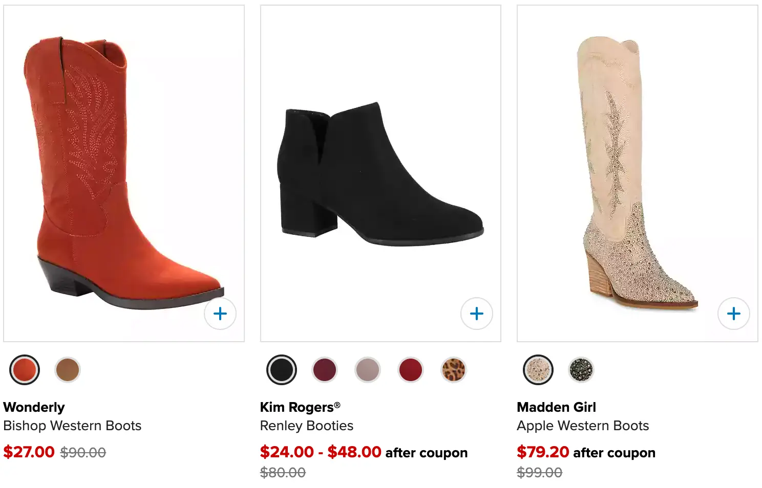 Belk boots deals 