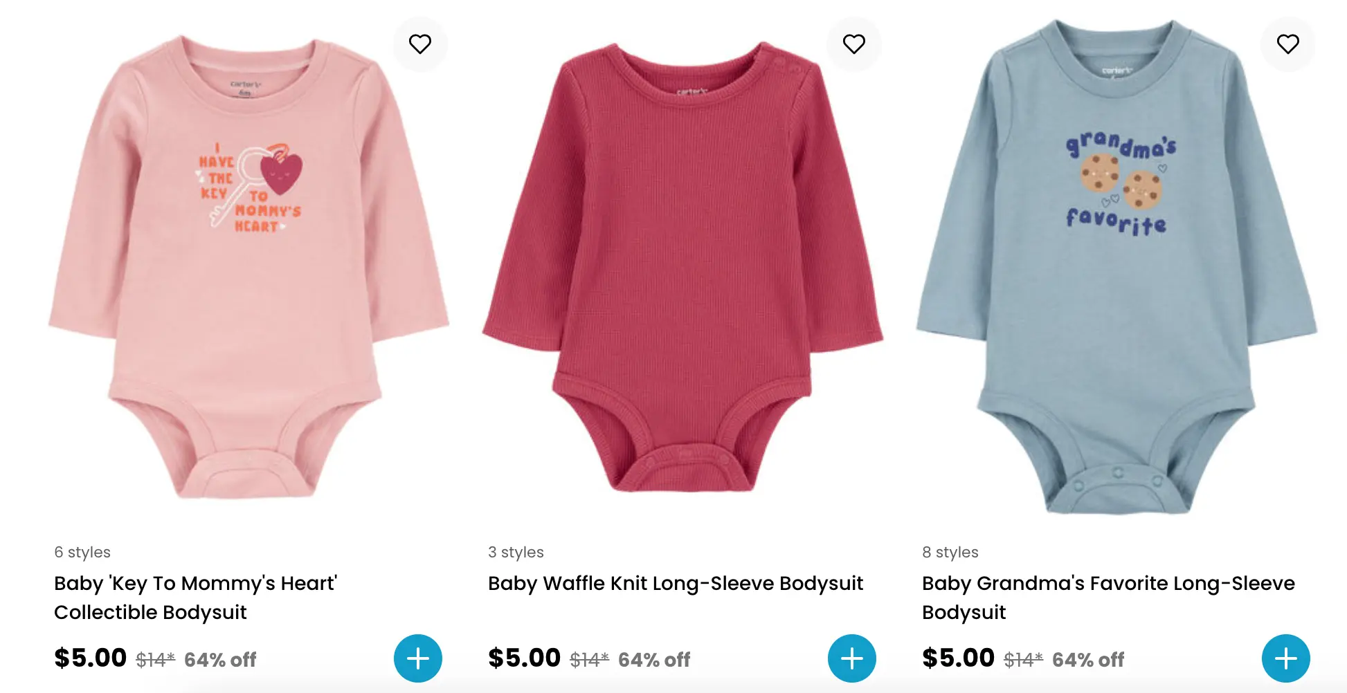 carters bodysuit 