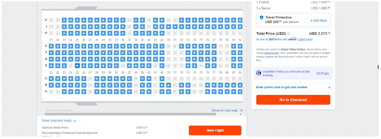 picking seat 