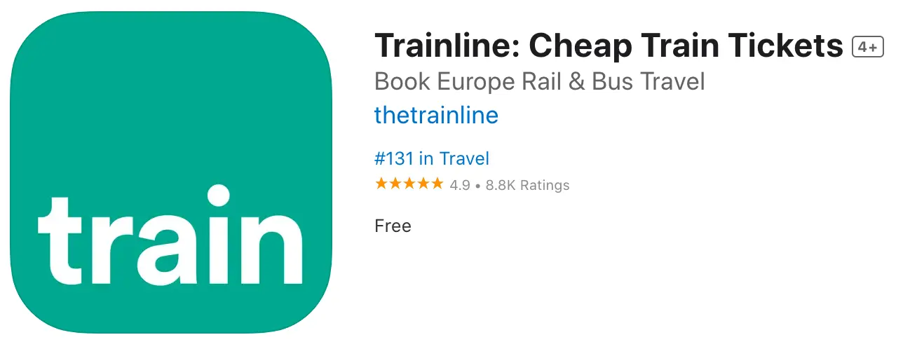 trainline app 