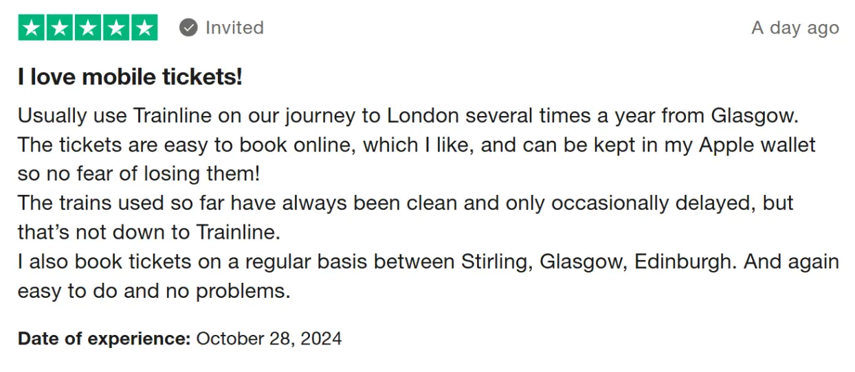 trainline reviews 