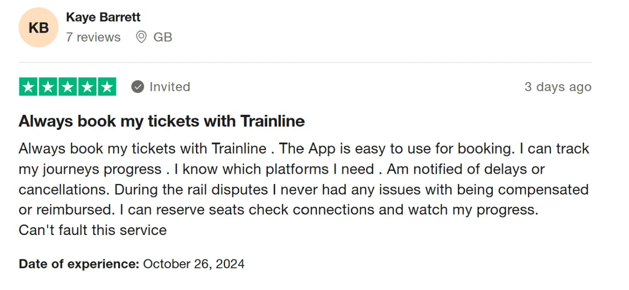 thetrainline review