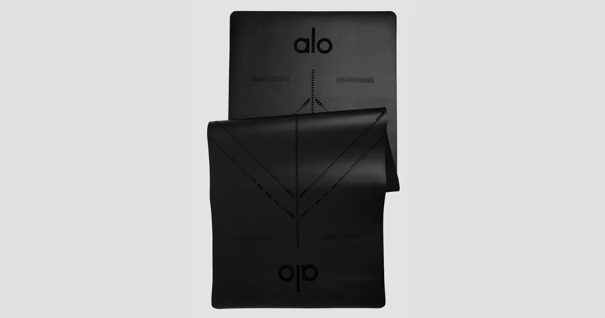 black alo yoga mat