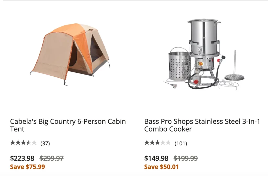 cabelas pricing 