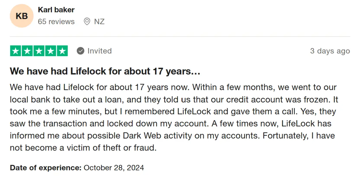 lifelock user reviews